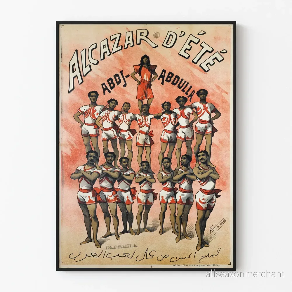 Vintageaffisch Alcazar sommar Abdj-Abdulla