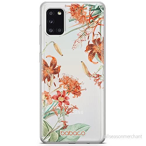 ERT GROUP mobiltelefonfodral för Samsung A31 originalt och officiellt licensierat Babaco mönster Flowers 057 optimalt anpassad till formen på mobiltelefonen, gedeeltelijk transparant 5905131363893