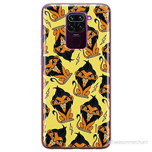 ERT GROUP mobiltelefonfodral för Xiaomi REDMI NOTE 9 originalt och officiellt licensierat Disney mönster Scar 002 optimalt anpassad till formen på mobiltelefonen, fodral tillverkad av TPU plast 5905131445230