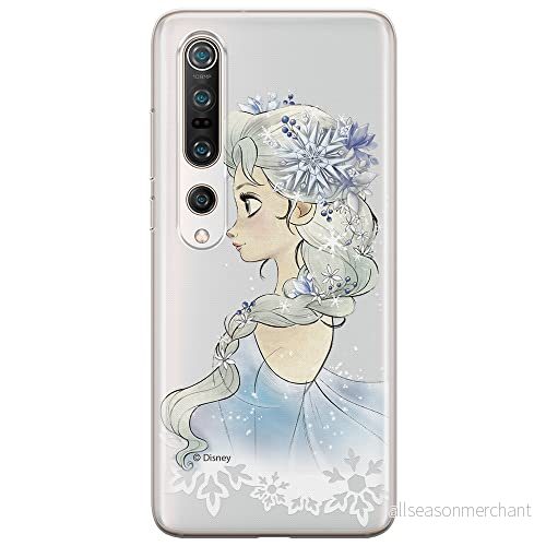 ERT GROUP mobiltelefonfodral för Xiaomi MI 10 / PRO originalt och officiellt licensierat Disney mönster Elsa 010 optimalt anpassad till formen på mobiltelefonen, gedeeltelijk transparant 5903537167060