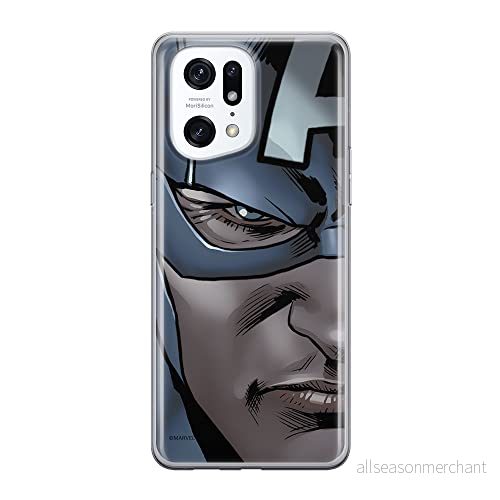 ERT GROUP mobiltelefonfodral för Oppo FIND X5 PRO originalt och officiellt licensierat Marvel mönster Captain America 020 anpassad till formen på mobiltelefonen, fodral tillverkad av TPU plast 5905511397753
