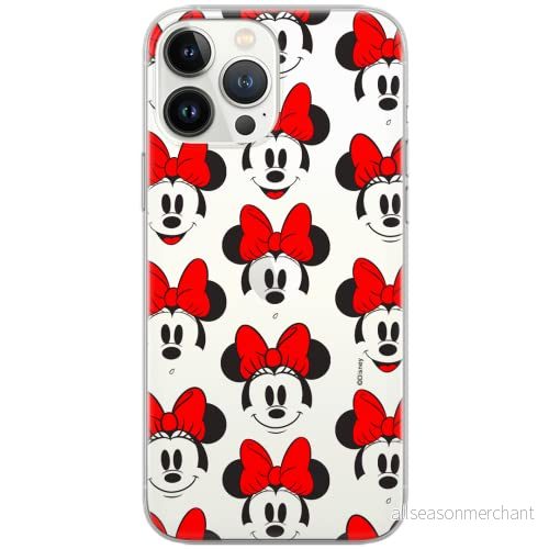 ERT GROUP mobiltelefonfodral för Huawei P30 Lite originalt och officiellt licensierat Disney mönster Minnie 058 Vit optimalt anpassad till formen på mobiltelefonen, gedeeltelijk transparant 5903537638089