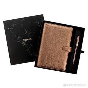 Filofax Fosbury personlig organisatör plus kulspetspenna, roséguld 5015142277420