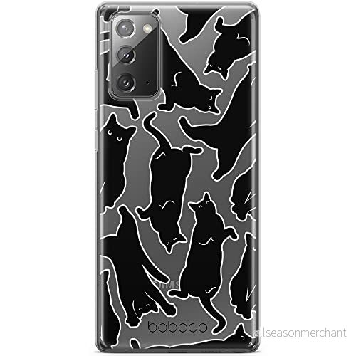 ERT GROUP mobiltelefonfodral för Samsung GALAXY NOTE 20 originalt och officiellt licensierat Babaco mönster Cats 005 optimalt anpassad till formen på mobiltelefonen, gedeeltelijk transparant 5905131125002