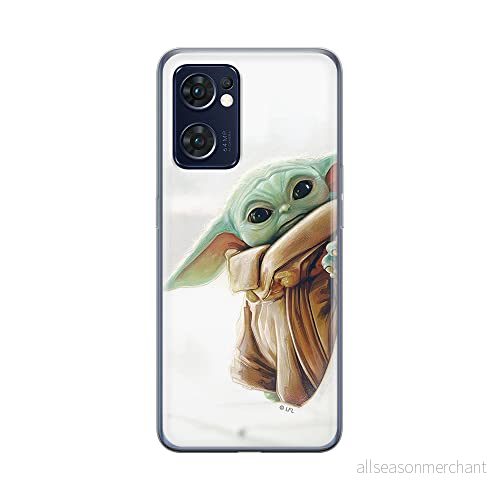 ERT GROUP mobiltelefonfodral för Oppo RENO 7 5G originalt och officiellt licensierat Star Wars mönster Baby Yoda 016 optimalt anpassad till formen på mobiltelefonen, fodral tillverkad av TPU plast 5905511314620