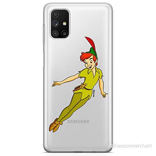 ERT GROUP mobiltelefonfodral för Samsung M51 originalt och officiellt licensierat Disney mönster Peter Pan 001 optimalt anpassad till formen på mobiltelefonen, gedeeltelijk transparant 5905131144683