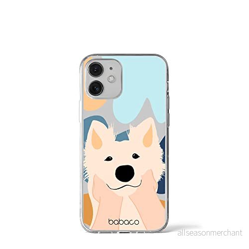 ERT GROUP mobiltelefonfodral för Iphone 12 Mini originalt och officiellt licensierat Babaco mönster Dogs 009 optimalt anpassad till formen på mobiltelefonen, gedeeltelijk transparant 5905131040923