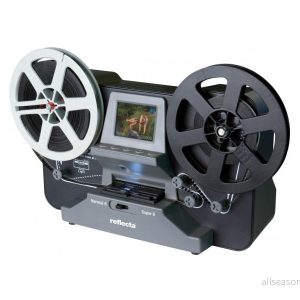 Reflecta Super 8 Normal Scanner Filmskanner, 21.3 x 14.3 23.2 cm, Svart 4005039660405