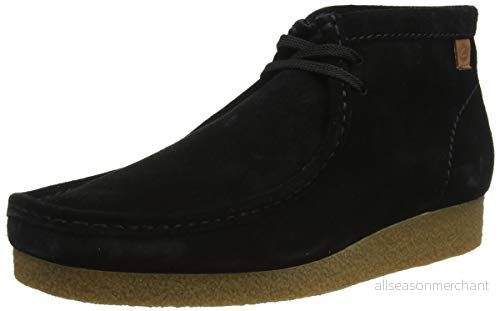 Clarks Shacre Boot Chukka stövlar för män, Svart mocka, 41.5 EU 5059304574071