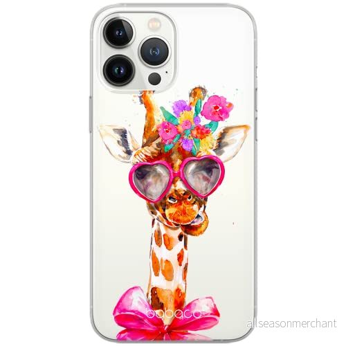 ERT GROUP mobiltelefonfodral för Apple Iphone 5/5S/SE originalt och officiellt licensierat Babaco mönster Giraffe 002 Vit optimalt anpassad till formen på mobiltelefonen, gedeeltelijk transparant 5903040326954