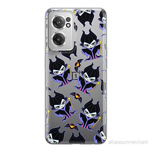 ERT GROUP mobiltelefonfodral för Oneplus NORD CE 2 originalt och officiellt licensierat Disney mönster Maleficent 004 optimalt anpassad till formen på mobiltelefonen, gedeeltelijk transparant 5905511293796