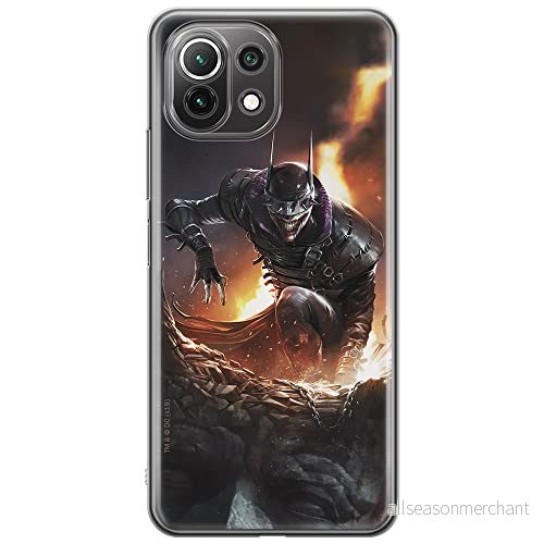 ERT GROUP mobiltelefonfodral för Xiaomi 11 LITE 4G/5G originalt och officiellt licensierat DC mönster Batman Who Laughs 001, fodral tillverkad av TPU plast 5903932728859
