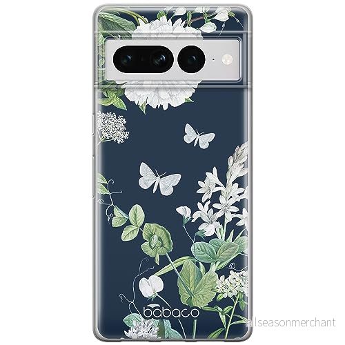 ERT GROUP mobiltelefonfodral för Google PIXEL 7 PRO originalt och officiellt licensierat Babaco mönster Flowers 032 optimalt anpassad till formen på mobiltelefonen, fodral tillverkad av TPU plast 5905795172503