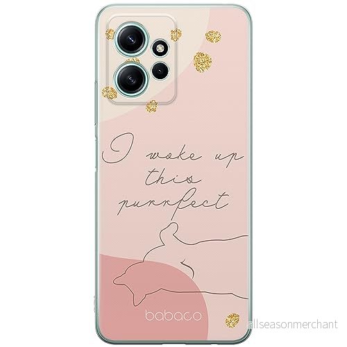 ERT GROUP mobiltelefonfodral för Xiaomi REDMI NOTE 12 4G originalt och officiellt licensierat Babaco mönster Cats 008 optimalt anpassad till formen på mobiltelefonen, fodral tillverkad av TPU plast 5905511946555