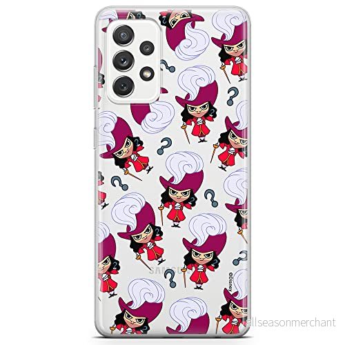 ERT GROUP mobiltelefonfodral för Samsung A72 5G originalt och officiellt licensierat Disney mönster James Hook 002 optimalt anpassad till formen på mobiltelefonen, gedeeltelijk transparant 5905131453310