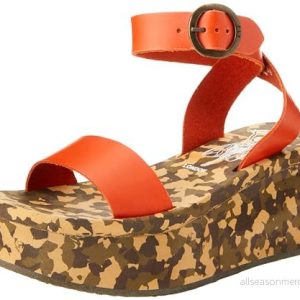 Fly London kvinnors Camu034fly Sandal, Scharlakansröd, 6 5601382442294 Fly London kvinnors Camu034fly Sandal, Scharlakansröd, 6 5601382442294