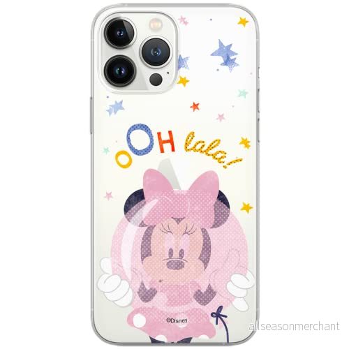 ERT GROUP mobiltelefonfodral för Xiaomi Redmi Note 11T 5G/11S 5G/POCO M4 Pro 5G originalt och officiellt licensierat Disney mönster Minnie 046, gedeeltelijk transparant 5904805621093