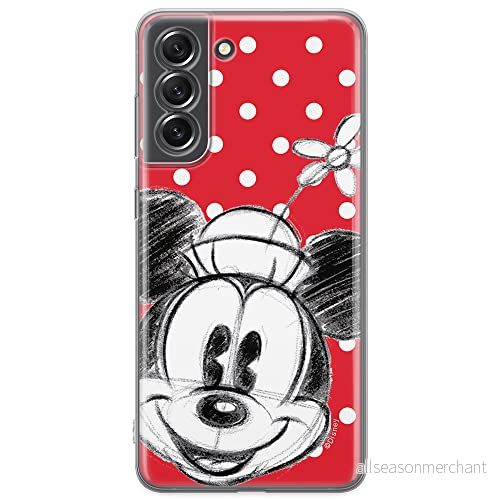 ERT GROUP mobiltelefonfodral för Samsung S21 FE originalt och officiellt licensierat Disney mönster Minnie 009 optimalt anpassad till formen på mobiltelefonen, fodral tillverkad av TPU plast 5903932976786