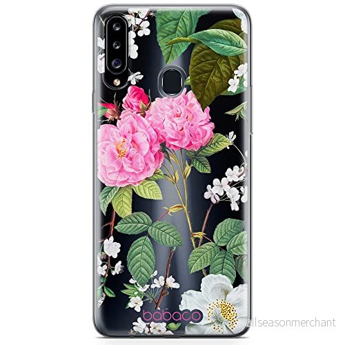 ERT GROUP mobiltelefonfodral för Samsung A20S originalt och officiellt licensierat Babaco mönster Flowers 037 optimalt anpassad till formen på mobiltelefonen, gedeeltelijk transparant 5905131298867
