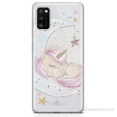 ERT GROUP mobiltelefonfodral för Samsung A41 originalt och officiellt licensierat Babaco mönster Unicorn 003 optimalt anpassad till formen på mobiltelefonen, gedeeltelijk transparant 5903040466537
