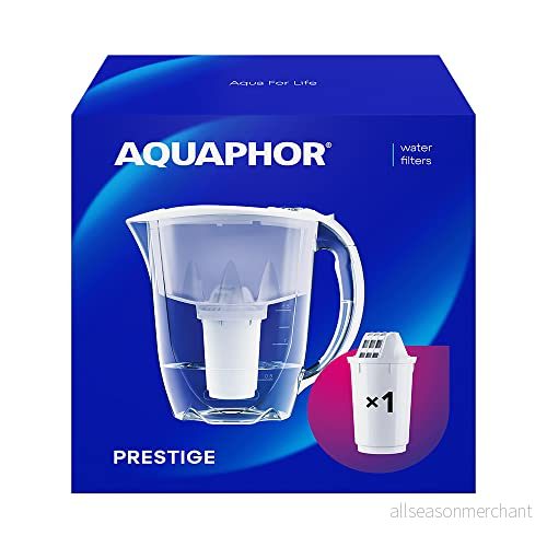 AQUAPHOR vattenfilter Prestige Vit inklusive 1 A5 filter I Karaff för 2,8 liter Passar kylskåpsdörren Minskar kalk och klor Bordssvattenfilter Praktisk filterkanna 4744131013985 AQUAPHOR vattenfilter Prestige Vit inklusive 1 A5 filter I Karaff för 2,8 liter Passar kylskåpsdörren Minskar kalk och klor Bordssvattenfilter Praktisk filterkanna 4744131013985