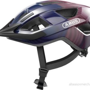 ABUS Aduro 3.0 LED cykelhjälm sportig cityhjälm i snygg design för vardags och sportturer med bakljus dam herr storlek L, lila 4003318412486