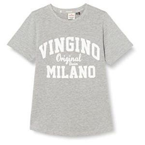Vingino Pojkar T shirt klassisk logo rnss shirt, Grå mele, 14 år 8720386787679