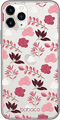 ERT GROUP mobiltelefonfodral för Apple Iphone 11 PRO MAX originalt och officiellt licensierat Babaco mönster Flowers 020 Vit optimalt anpassad till formen på mobiltelefonen, gedeeltelijk transparant 5903932639865