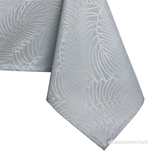 AmeliaHome bordsduk, 120 x cm fläckskydd, lotuseffekt, tvättbar, vattenavvisande, ornament Gaia silver 4251758610355