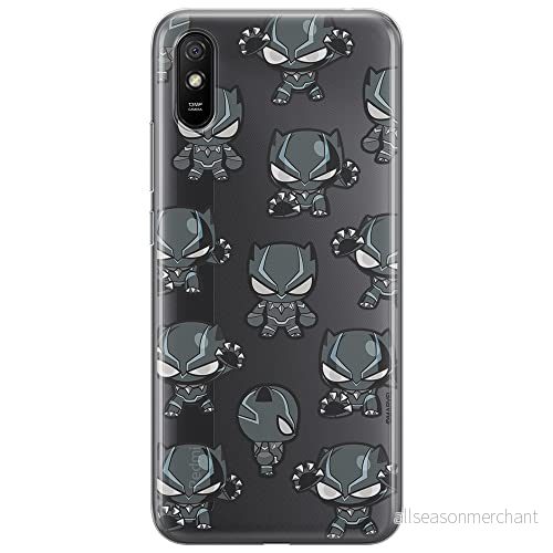 ERT GROUP mobiltelefonfodral för Xiaomi REDMI 9A originalt och officiellt licensierat Marvel mönster Black Panther 016 optimalt anpassad till formen på mobiltelefonen, gedeeltelijk transparant 5904805227110