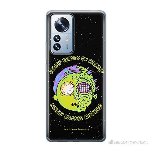ERT GROUP mobiltelefonfodral för Xiaomi 12 / 12X originalt och officiellt licensierat Rick and Morty mönster & 010 anpassad till formen på mobiltelefonen, fodral tillverkad av TPU plast 5905511494124