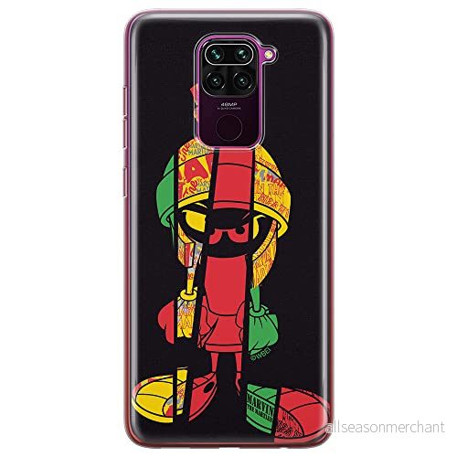 ERT GROUP mobiltelefonfodral för Xiaomi REDMI NOTE 9 originalt och officiellt licensierat Looney Tunes mönster Marvin 003 anpassad till formen på mobiltelefonen, fodral tillverkad av TPU plast 5903040332085
