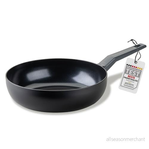 Fackelmann Wokpanna 28 cm statement keramisk belagd wok panna tillverkad av återvunnen aluminium med non stick beläggning, bikakebottenstruktur för alla typer spisar inklusive induktion, 4008033660846