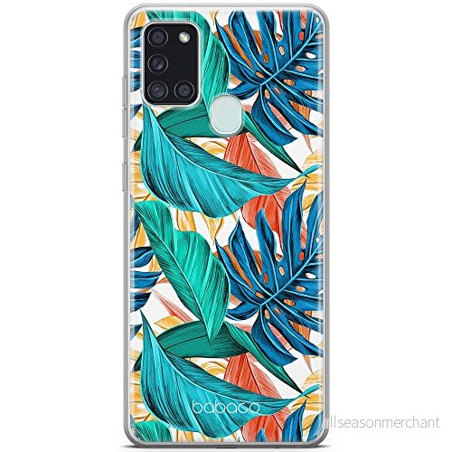 ERT GROUP mobiltelefonfodral för Samsung A21s originalt och officiellt licensierat Babaco mönster Plants 005 optimalt anpassad till formen på mobiltelefonen, fodral tillverkad av TPU plast 5903040258392