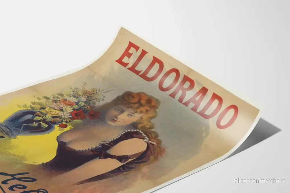Vintageposter Eldorado Anna Held - Retro väggdekoration - Bild 3