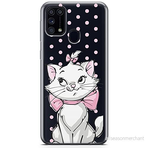 ERT GROUP mobiltelefonfodral för Samsung M31 originalt och officiellt licensierat Disney mönster Marie 002 optimalt anpassad till formen på mobiltelefonen, gedeeltelijk transparant 5904805480645