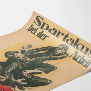 Vintageposter Spartakus vid arbete - Historisk väggdekoration - Bild 3
