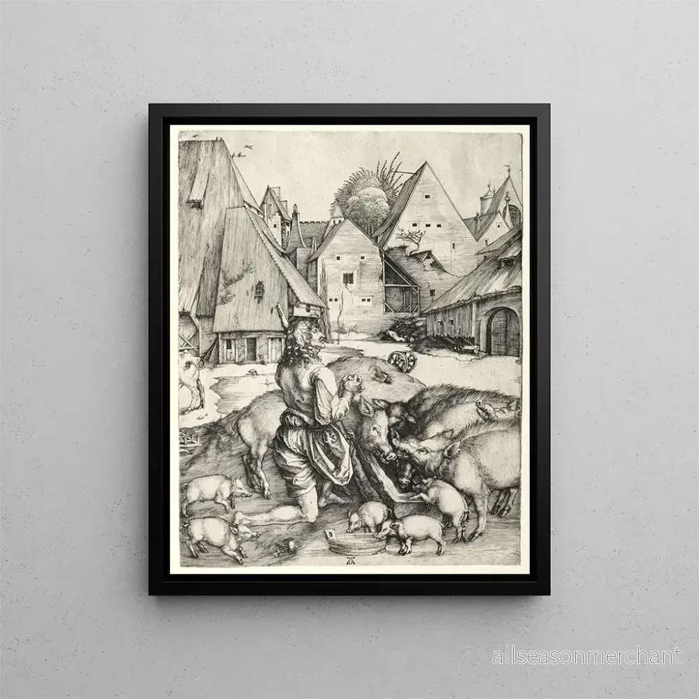 Målning Den bortkomne sonen - Albrecht Dürer | Konsttryck