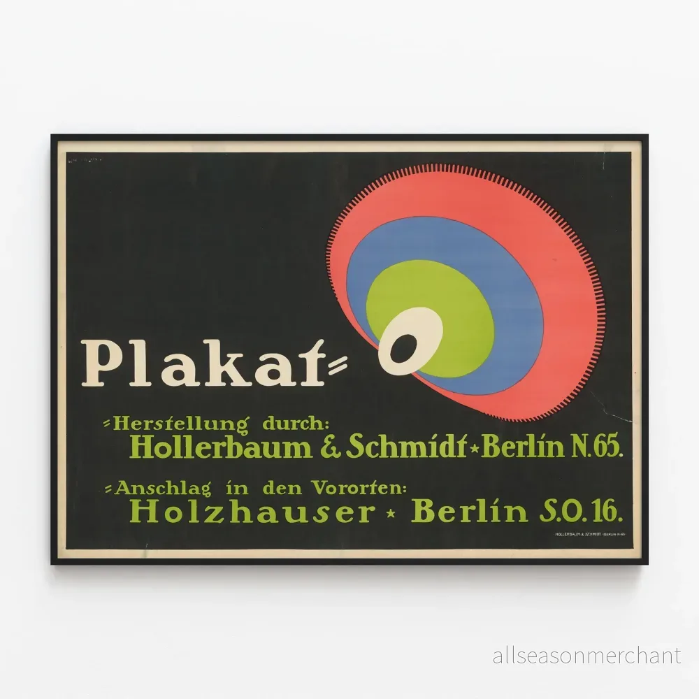 Vintageposter Hollerbaum & Schmidt Berlin för väggdekoration Vintageposter Hollerbaum & Schmidt Berlin för väggdekoration