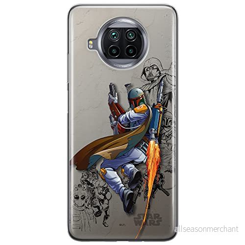 ERT GROUP mobiltelefonfodral för Xiaomi MI 10T LITE/REDMI NOTE 9 PRO 5G originalt och officiellt licensierat Star Wars mönster Boba Fett 003, fodral tillverkad av TPU plast 5903537162041