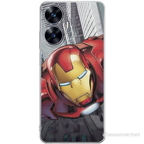 ERT GROUP mobiltelefonfodral för Realme C55 originalt och officiellt licensierat Marvel mönster Iron Man 008 optimalt anpassad till formen på mobiltelefonen, fodral tillverkad av TPU plast 5905511859206