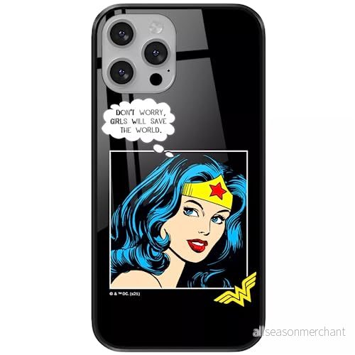 ERT GROUP mobiltelefonfodral för Apple Iphone 13 PRO MAX originalt och officiellt licensierat DC mönster Wonder Woman 028 tillverkad av härdat glas, skyddsfodral 5904805866692