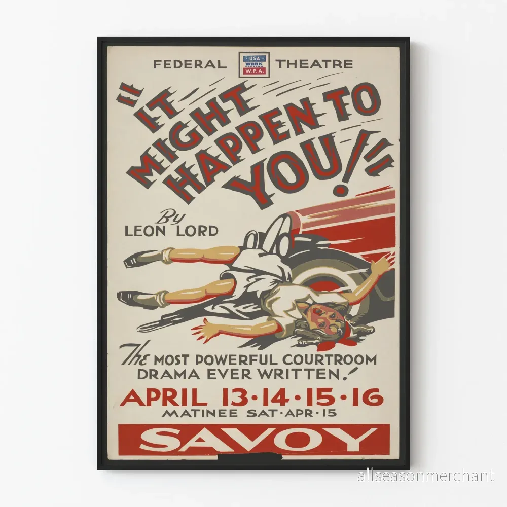 Vintage teaterposter It Might Happen to You