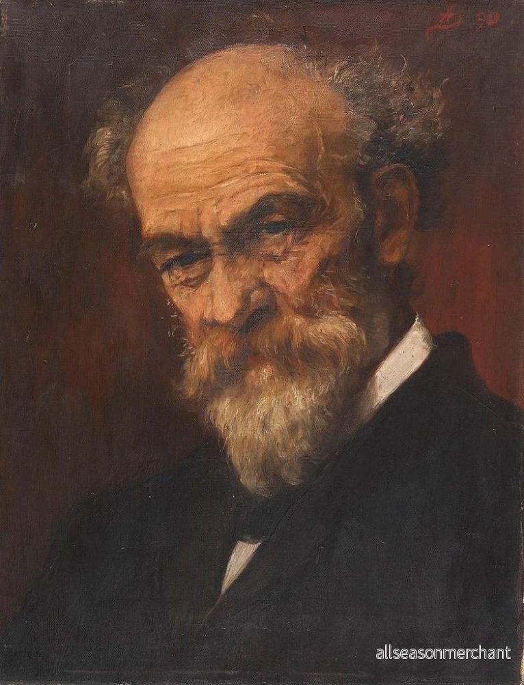 Målning Portrait av konstnären Jakob Grünenwald 1821-1896 - Antonie Boubong | Konsttryck - Bild 2