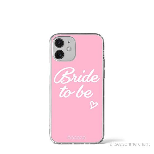 ERT GROUP mobiltelefonfodral för Iphone 12 Mini originalt och officiellt licensierat Babaco mönster Bride to be 001 optimalt anpassad till formen på mobiltelefonen, fodral tillverkad av TPU plast 5904805766107