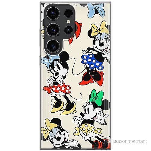 ERT GROUP mobiltelefonfodral för Samsung S23 ULTRA originalt och officiellt licensierat Disney mönster Minnie 076 optimalt anpassad till formen på mobiltelefonen, fodral tillverkad av TPU plast 5905795028459