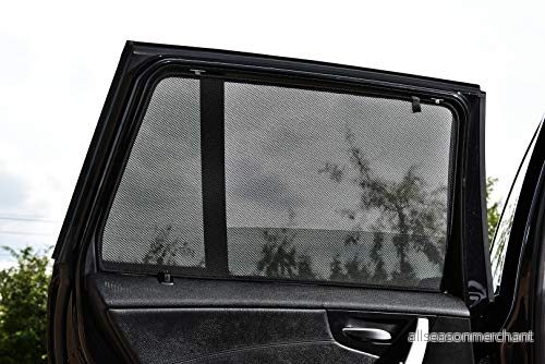 Uppsättning bilskärmar (bakdörrar) kompatibel med Volkswagen Tiguan II 2016 (exkl. Allspace) (2 delar), svart 617407072495
