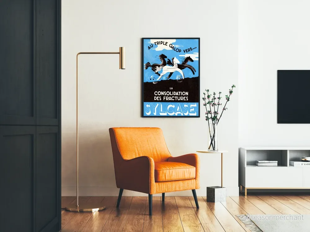 Vintageaffisch Sylcase Hästkapplöpning Väggdekoration - Bild 2