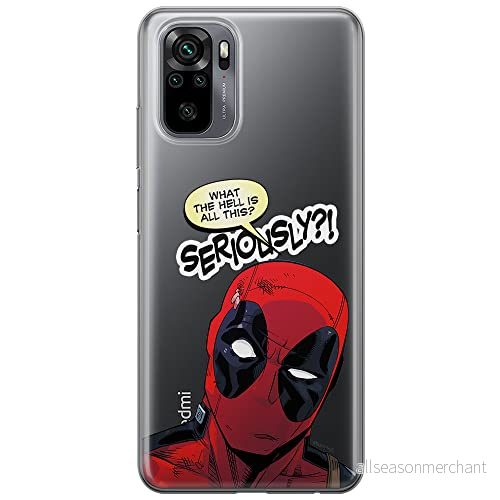 ERT GROUP mobiltelefonfodral för Xiaomi REDMI NOTE 10/ 10S originalt och officiellt licensierat Marvel mönster Deadpool 010 optimalt anpassad till formen på mobiltelefonen, gedeeltelijk transparant 5903537192468