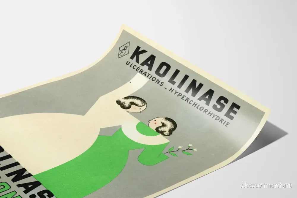 Vintage reklamposter för Kaolinase Belladonée för väggdekoration - Bild 3